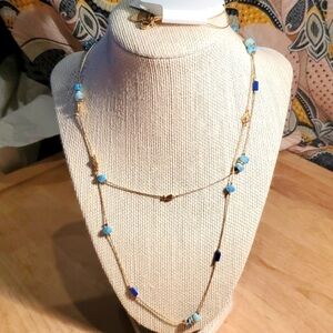 🧿 NWT LOFT BLUE HUES NECKLACE